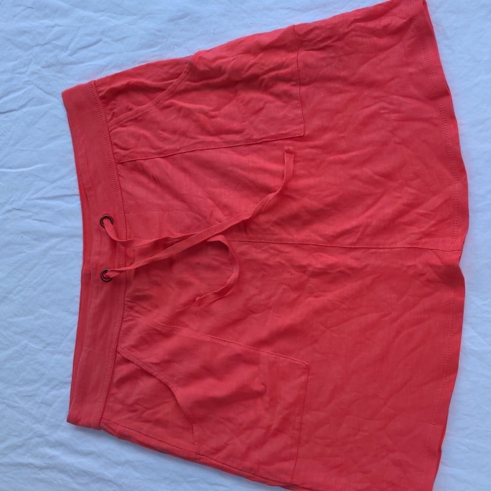 Carve Designs Skirt organic cotton Bright coral Medium